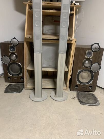 Колонки Орбита 101, BBK, саб BBK, рес panasonic