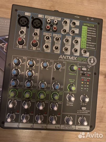 Микшерный пульт antmix 6fx