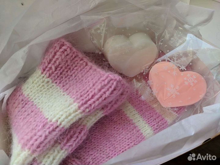 Вязаные носки ручной работы