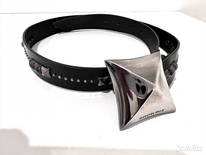 Ремень женский кожа Showbiz черный