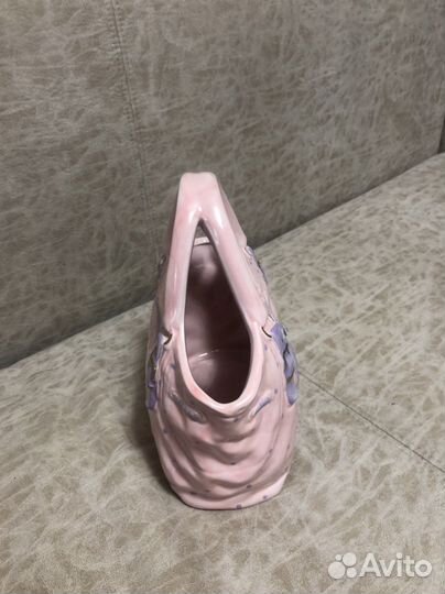 Сумка- ваза керамическая