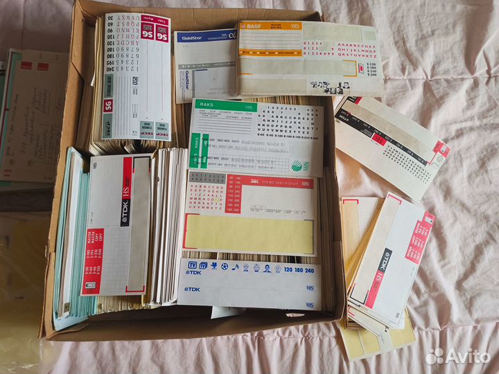 Аудио и видео кассеты - наклейки