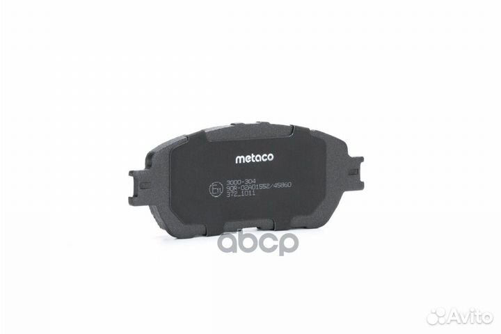 Колодки тормозные дисковые 3000-304 metaco