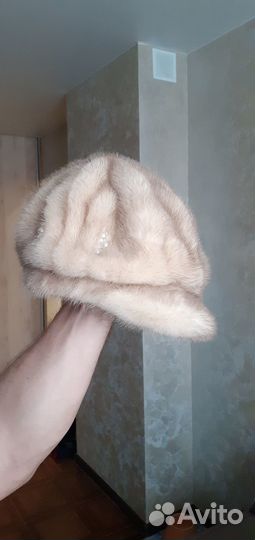 Кепка норковая женская