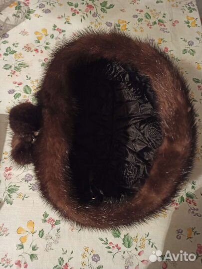 Шапка норковая женская