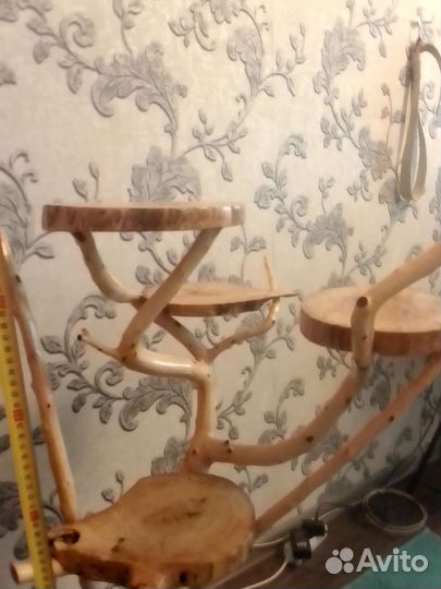 Подставка для цветов напольная деревянная