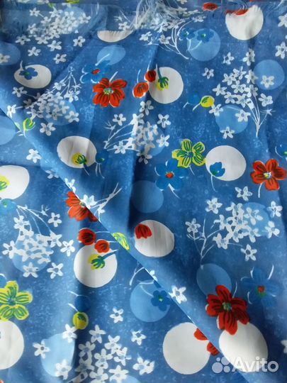 Ткань шелк отрезы из СССР