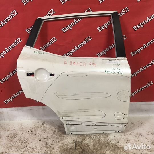 Задняя правая дверь Nissan Qashqai J11