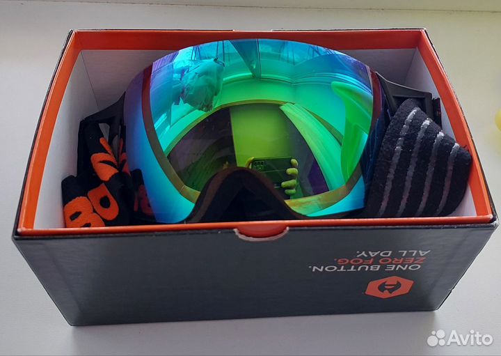 Очки с подогревом для снегохода