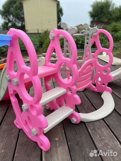 Детские качели с горкой