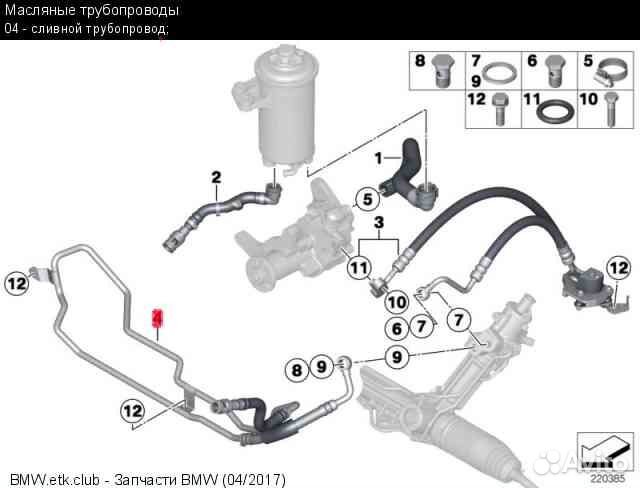 Сливной трубопровод бмв х5 х6 е70 е71