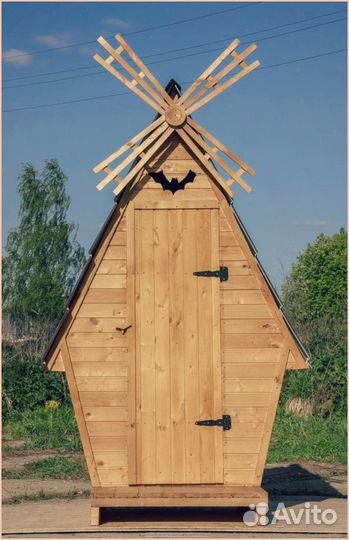 Дачный туалет деревянный сшщ 987