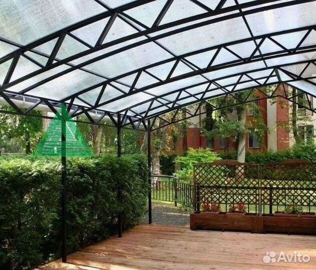 Навесы из поликарбоната под авто