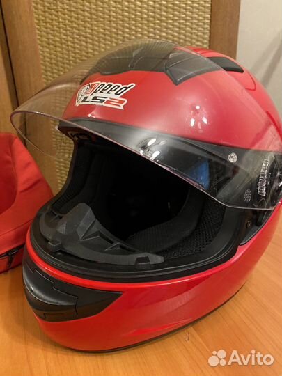 Мотошлем LS2 FF352 размер 52 и защита шеи