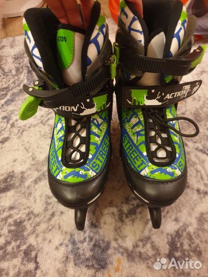 Коньки ледовые раздвижные с сумкой