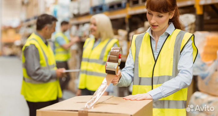 Стикеровщица на склад Вахта / Бесплатный автобус