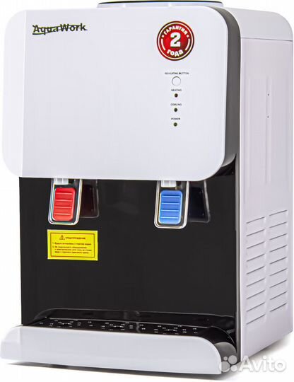 Кулер для воды Aqua Work 105-TDR бело-черный элект