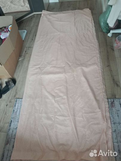 Тюль 400х250, цвет светло персиковый