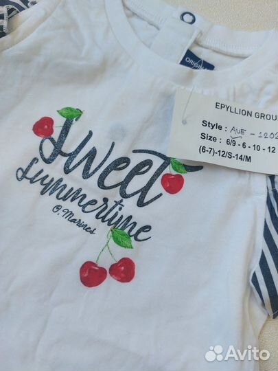 Летний костюм на девочку, 6/9 (74)