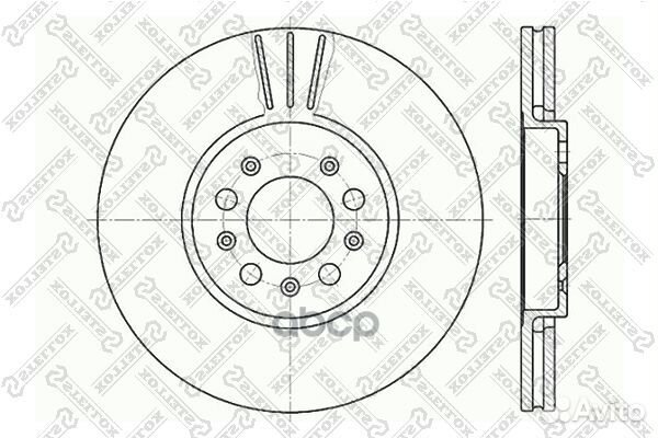 6020-4760V-SX диск тормозной передний Audi A3