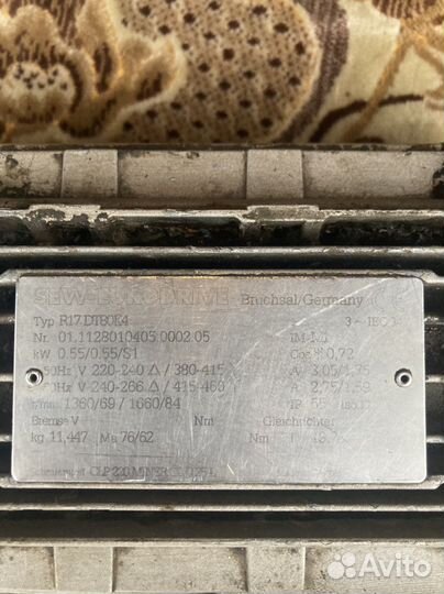 Мотор редуктор Sew-Eurodrive R17 DT80K4