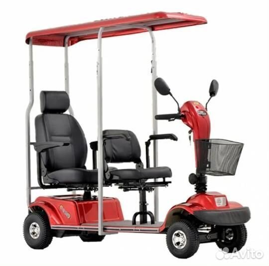 Электрическая кресло-коляска скутер для двоих