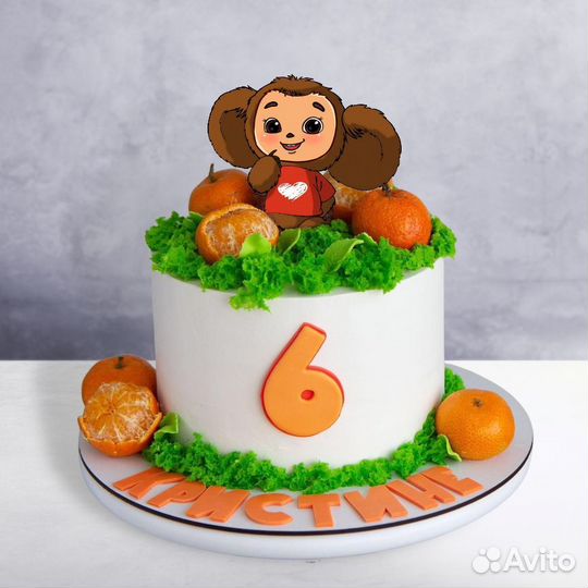 Детский торт с Чебурашкой