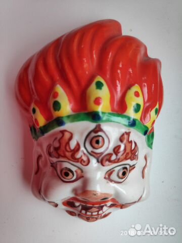 Буддийская маска из керамики