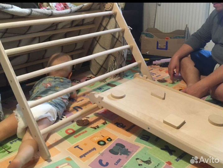 Треугольник Пиклера 2-х секц.с горкой- скалодромом