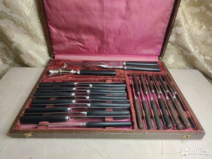 Старинные вилочки нож ложка