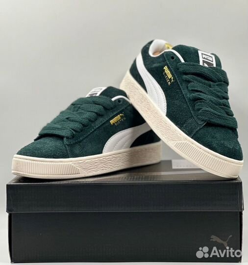 Элегантные Puma Suede XL Зеленые