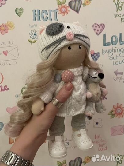Текстильная интерьерная кукла