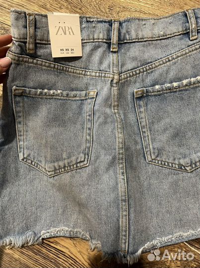 Джинсовая юбка zara