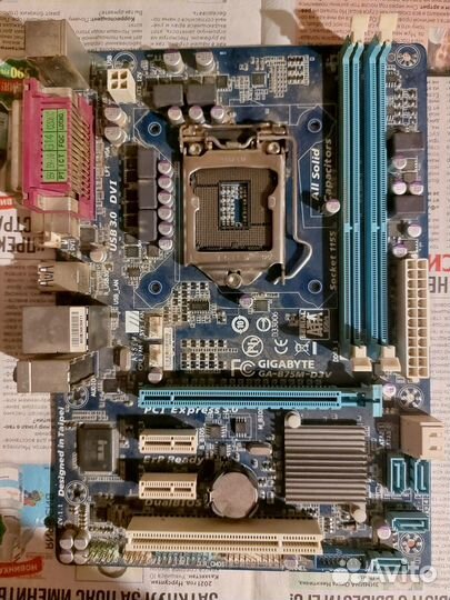 Материнская плата gigabyte сокет 1155 USB 3.0