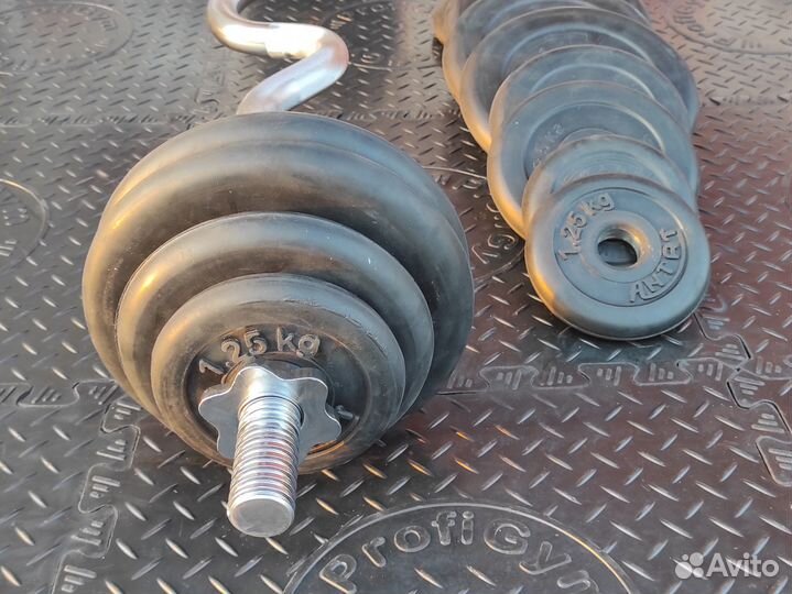 Штанга от 20кг до 72,5кг сильноизогнутые Новые