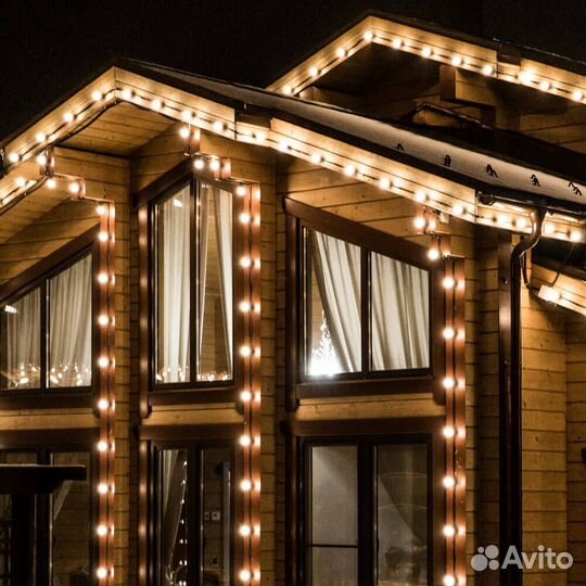 Подсветка дома Белт-лайт