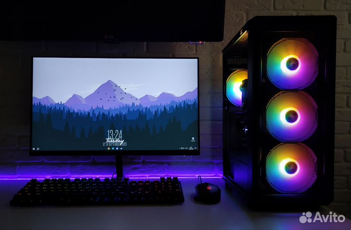 Игровой пк i7/gtx1660super/ssd m2 512гб/16гб озу