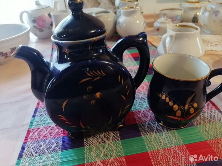 Чайник заварочный Гжель, СССР