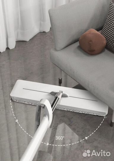 Швабра с отжимом и двумя насадками