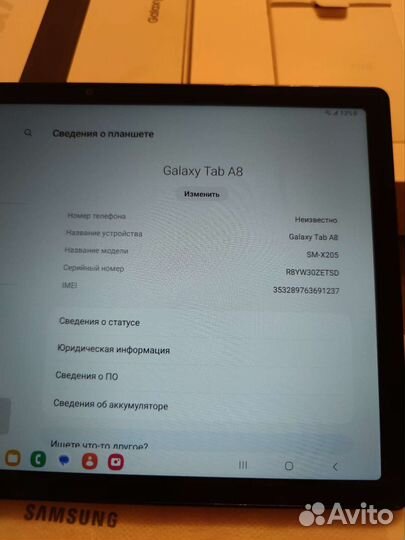 Планшет samsung galaxy tab a8 128