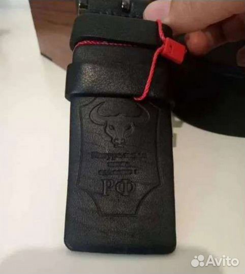 Мужской кожаный ремень новый