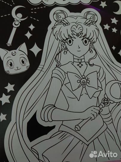 Аниме Sailor moon раскраска