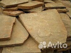 Природный камень песчаник желтый для дорожек