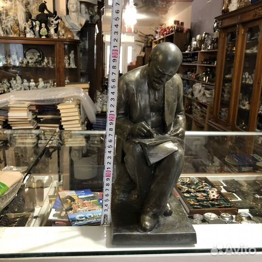 Скульптура Ленин. Силумин