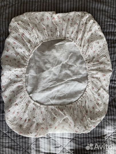 Простыня муслиновая на резинке 85 на 60см