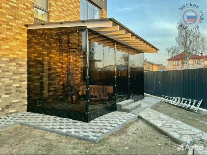 Мягкие пвх окна на беседку