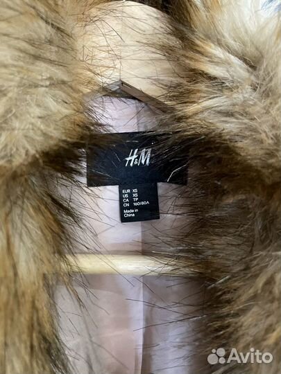 Искусственная шуба под лису h&m 40 42