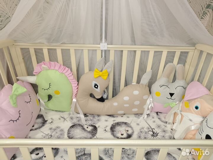 Бортики в кроватку новые