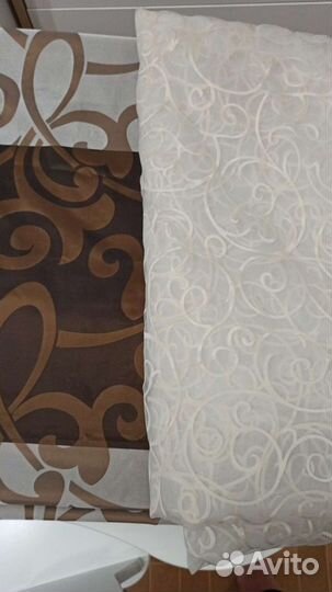 Шторы плотные 2.30*190 с тюлью 4.0*2.40