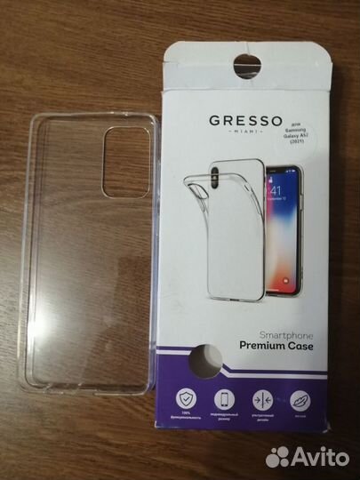 Чехол бамбер силиконовый прозрачный на Samsung gal